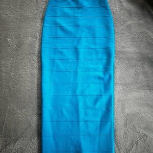 Fashion Nova Bodycon Turquoise Skirt